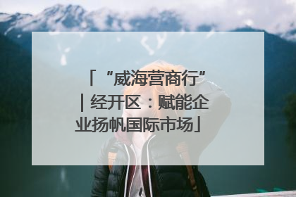 “威海营商行”｜经开区：赋能企业扬帆国际市场