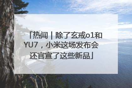 热闻｜除了玄戒o1和YU7，小米这场发布会还官宣了这些新品