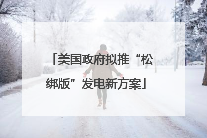 美国政府拟推“松绑版”发电新方案