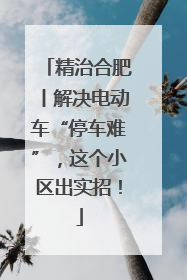 精治合肥丨解决电动车“停车难”，这个小区出实招！