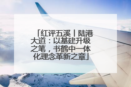 红评五溪丨陆港大道：以基建升级之笔，书鹤中一体化理念革新之章