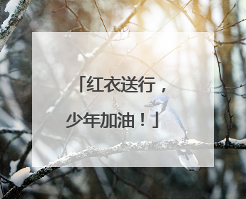红衣送行，少年加油！