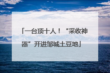 一台顶十人！“采收神器”开进邹城土豆地