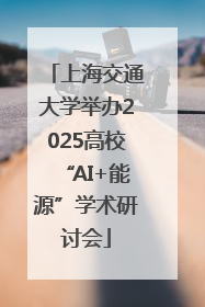 上海交通大学举办2025高校“AI+能源”学术研讨会
