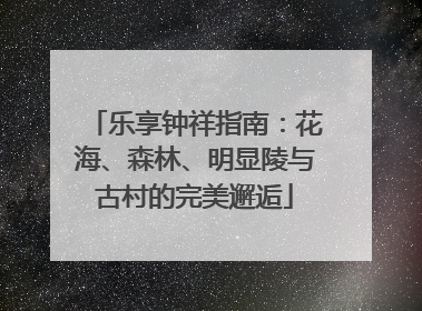 乐享钟祥指南：花海、森林、明显陵与古村的完美邂逅