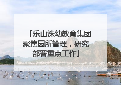 乐山洙幼教育集团聚焦园所管理，研究部署重点工作