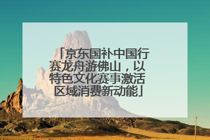 京东国补中国行赛龙舟游佛山，以特色文化赛事激活区域消费新动能