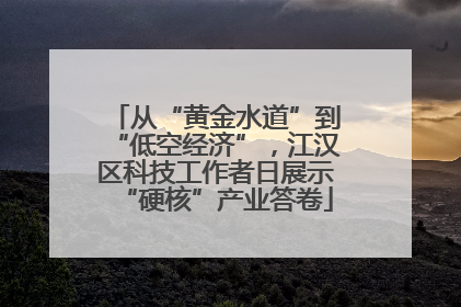 从“黄金水道”到“低空经济”，江汉区科技工作者日展示“硬核”产业答卷