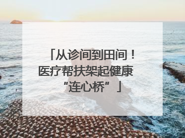 从诊间到田间！医疗帮扶架起健康“连心桥”
