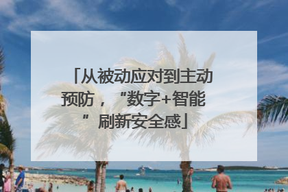 从被动应对到主动预防，“数字+智能”刷新安全感