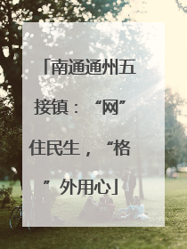南通通州五接镇：“网”住民生，“格”外用心