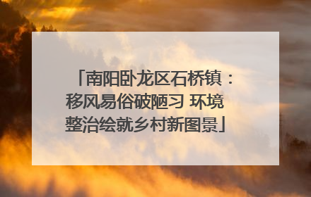 南阳卧龙区石桥镇：移风易俗破陋习 环境整治绘就乡村新图景