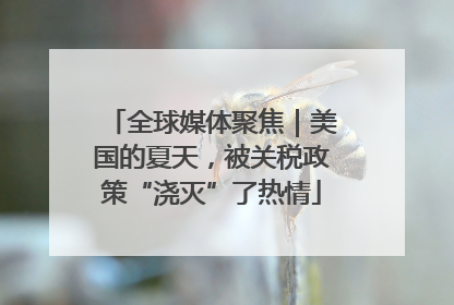 全球媒体聚焦｜美国的夏天，被关税政策“浇灭”了热情