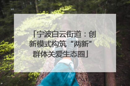 宁波白云街道：创新模式构筑“两新”群体关爱生态圈