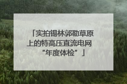 实拍锡林郭勒草原上的特高压直流电网“年度体检”