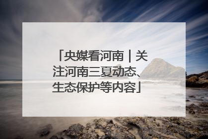 央媒看河南｜关注河南三夏动态、生态保护等内容