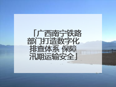 广西南宁铁路部门打造数字化排查体系 保障汛期运输安全