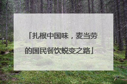 扎根中国味，麦当劳的国民餐饮蜕变之路