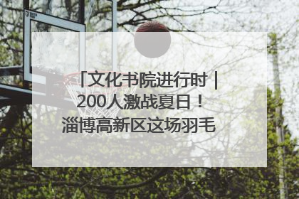 文化书院进行时｜200人激战夏日！淄博高新区这场羽毛球比赛太酷