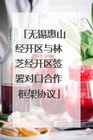 无锡惠山经开区与林芝经开区签署对口合作框架协议