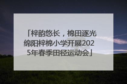 梓韵悠长，棉田逐光 绵阳梓棉小学开展2025年春季田径运动会