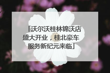 沃尔沃桂林锦沃店盛大开业，桂北豪车服务新纪元来临