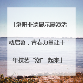 洛阳非遗展示展演活动启幕，青春力量让千年技艺“潮” 起来