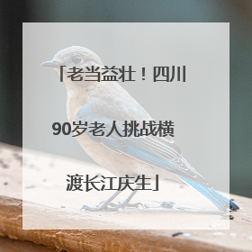 老当益壮！四川90岁老人挑战横渡长江庆生