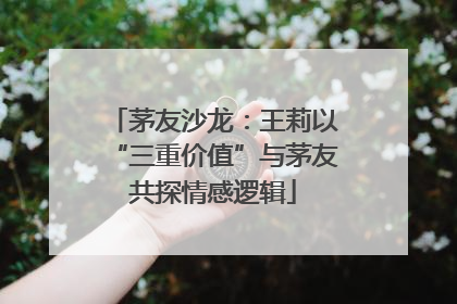 茅友沙龙：王莉以“三重价值”与茅友共探情感逻辑