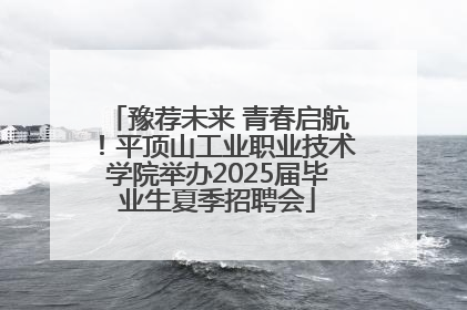 豫荐未来 青春启航！平顶山工业职业技术学院举办2025届毕业生夏季招聘会