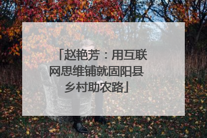 赵艳芳：用互联网思维铺就固阳县乡村助农路