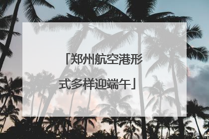 郑州航空港形式多样迎端午