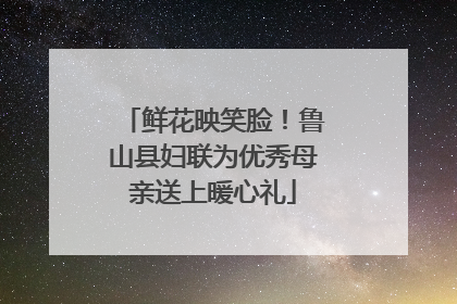鲜花映笑脸！鲁山县妇联为优秀母亲送上暖心礼