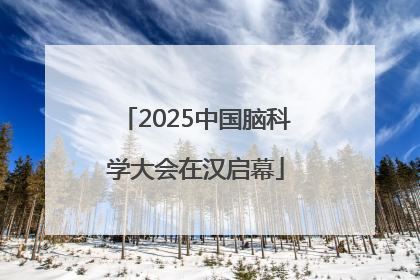 2025中国脑科学大会在汉启幕