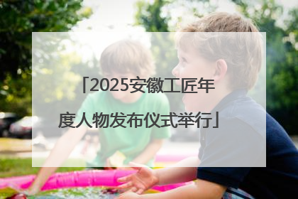 2025安徽工匠年度人物发布仪式举行