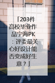 203件高校毕业作品宁海PK：评委最关心好设计能否变成好生意？